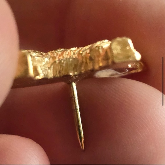 Vintage collie dog brooch pin gold tone sheltie Shetland sheepdog pup - Picture 8 of 9